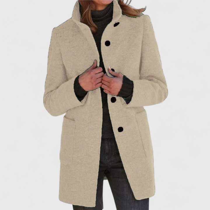 Elena | Cappotto classico in misto lana