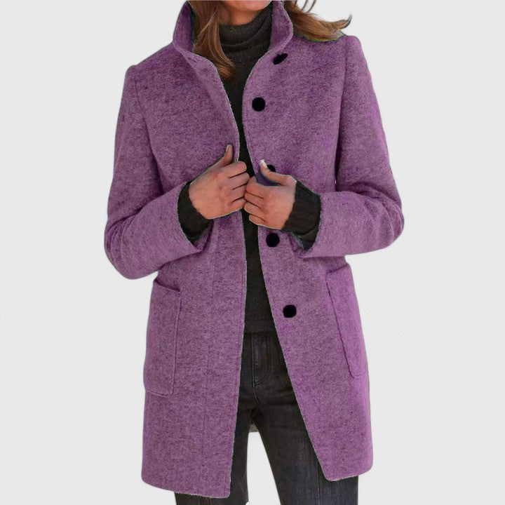 Elena | Cappotto classico in misto lana