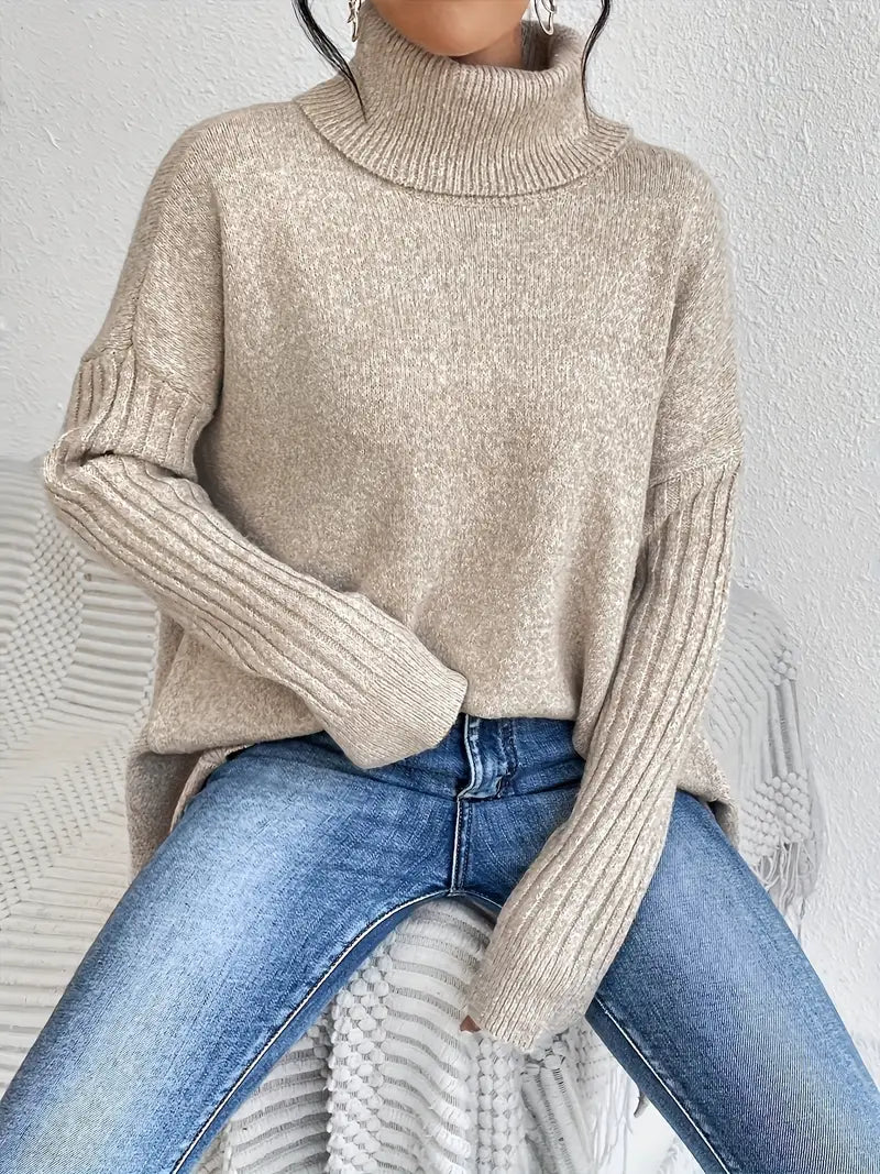 Mila | Maglione a collo alto con vestibilità ampia