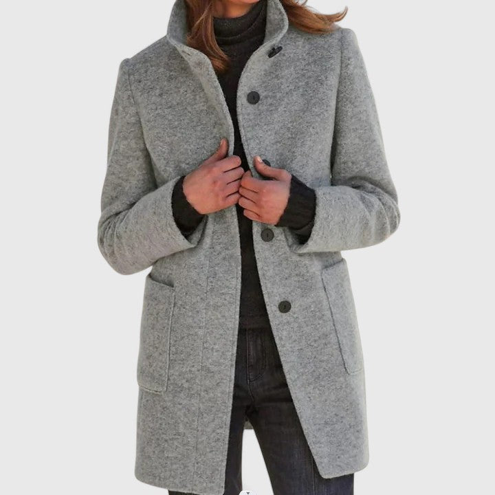 Elena | Cappotto classico in misto lana