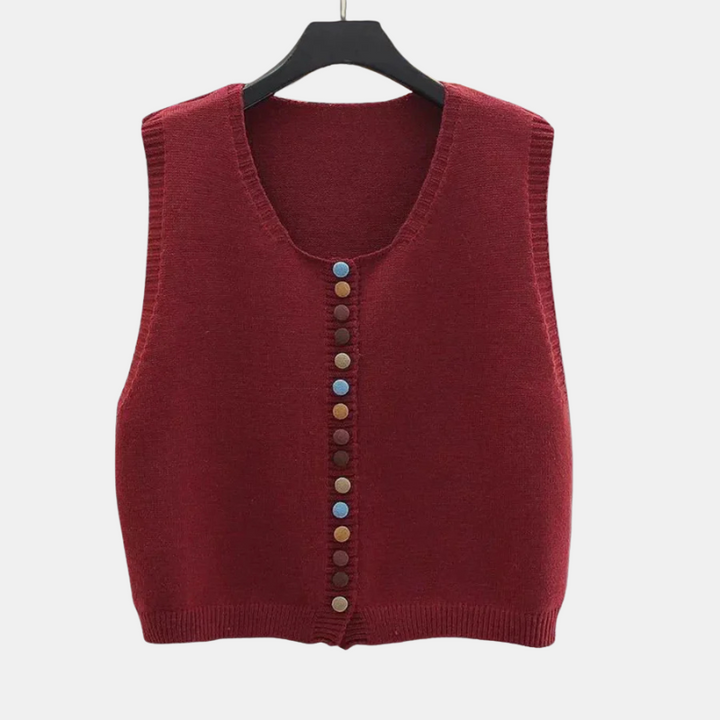 Clara | Gilet classico in maglia