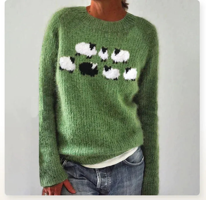 Papavero | Accogliente maglione retrò