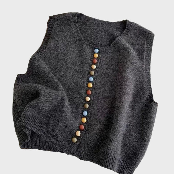 Clara | Gilet classico in maglia