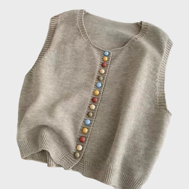 Clara | Gilet classico in maglia
