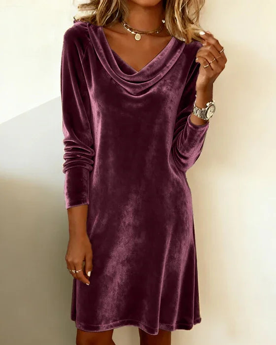 Zala- Loose Fitting Velvet Dress