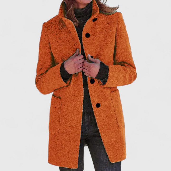 Elena | Cappotto classico in misto lana