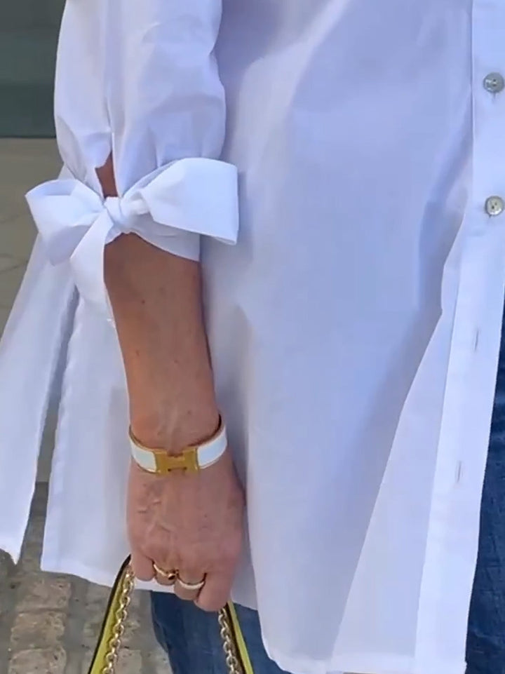Célina | Giacca a camicia lunga di classe