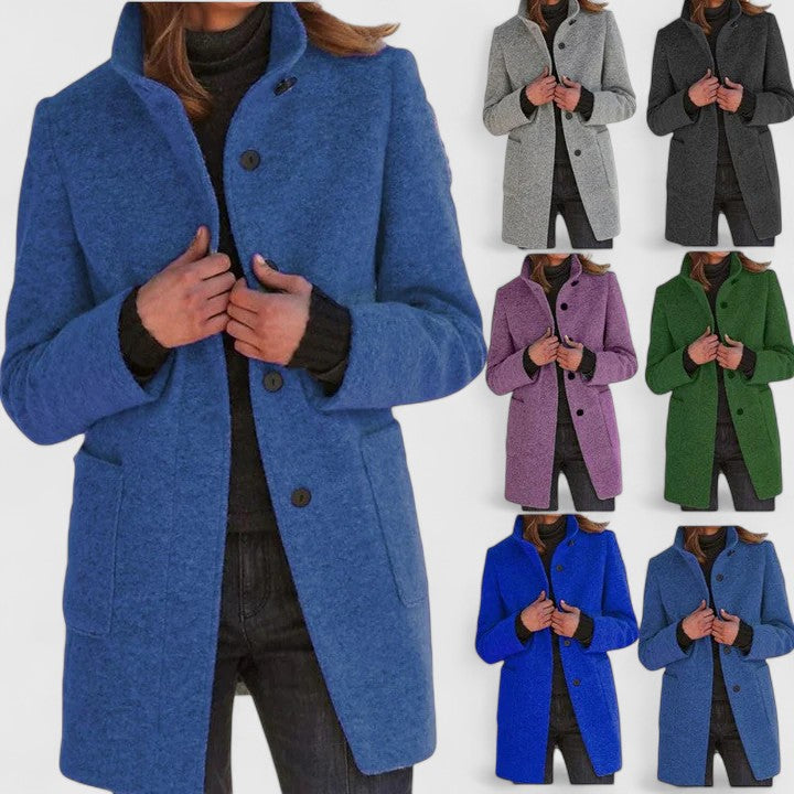 Elena | Cappotto classico in misto lana