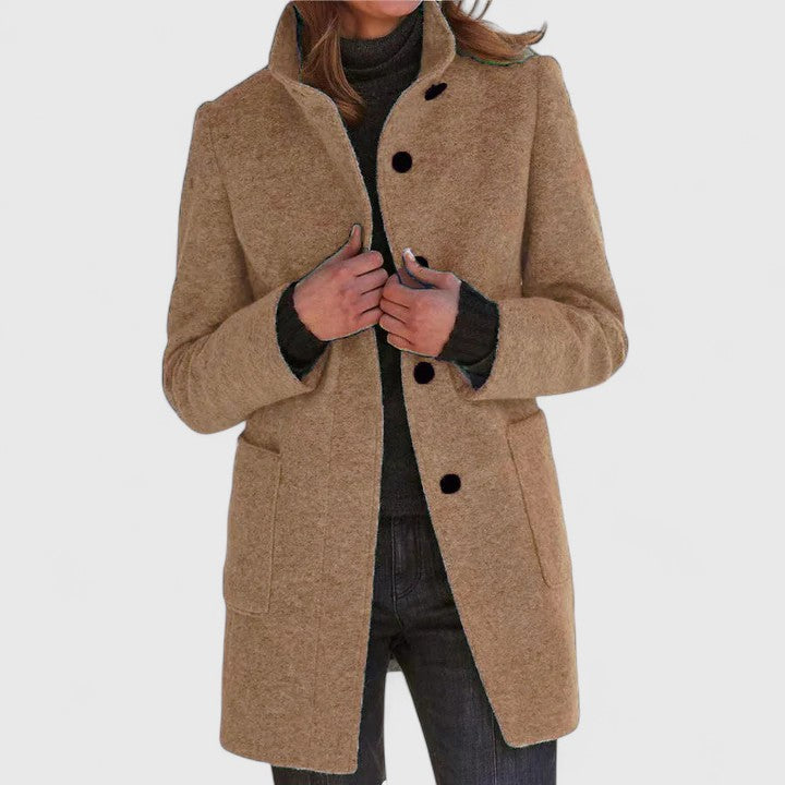 Elena | Cappotto classico in misto lana