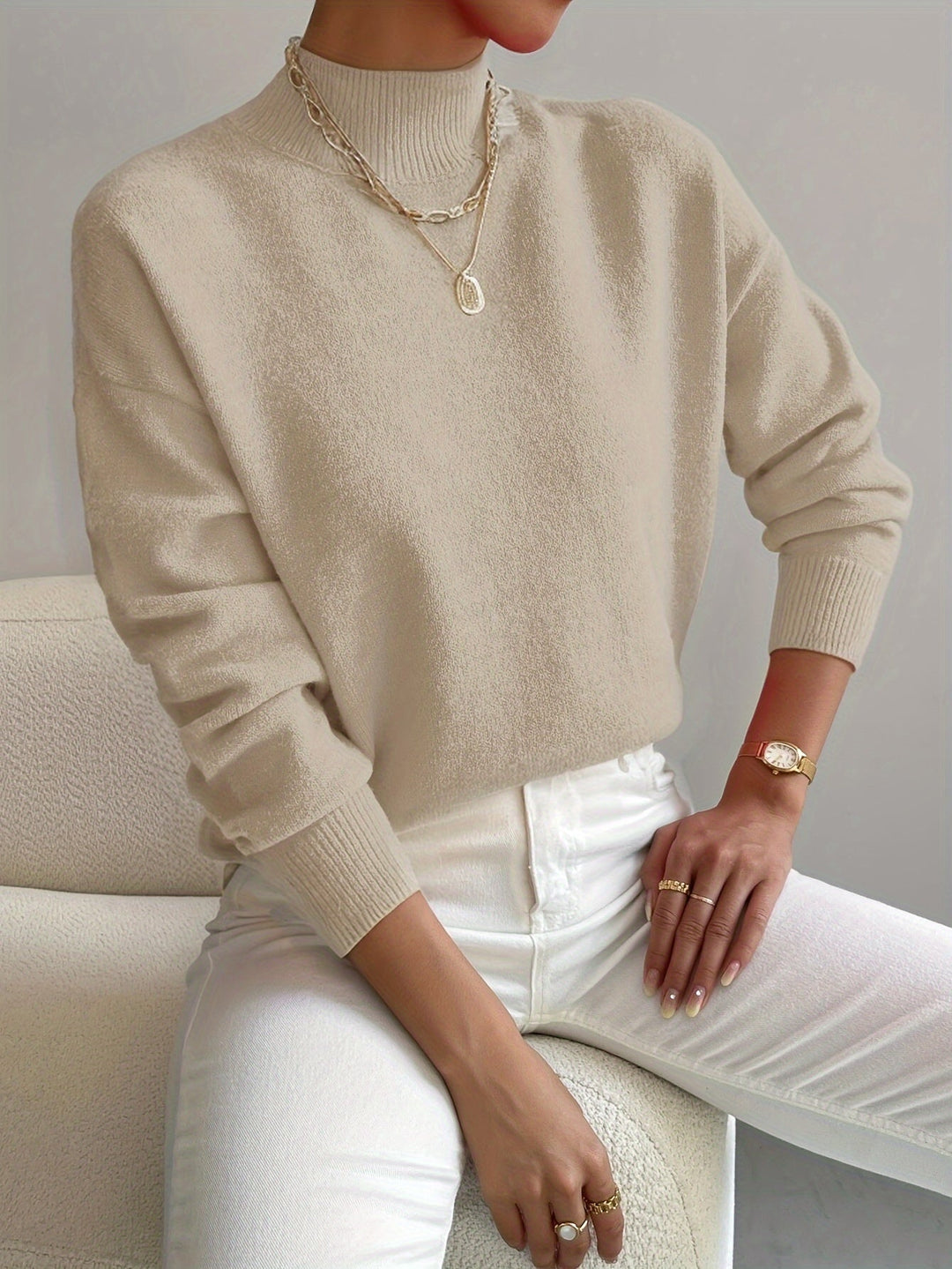 Flora | Maglione classico con taglio moderno