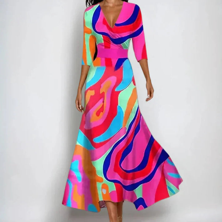 Mavis |  Vestido floral de luxo