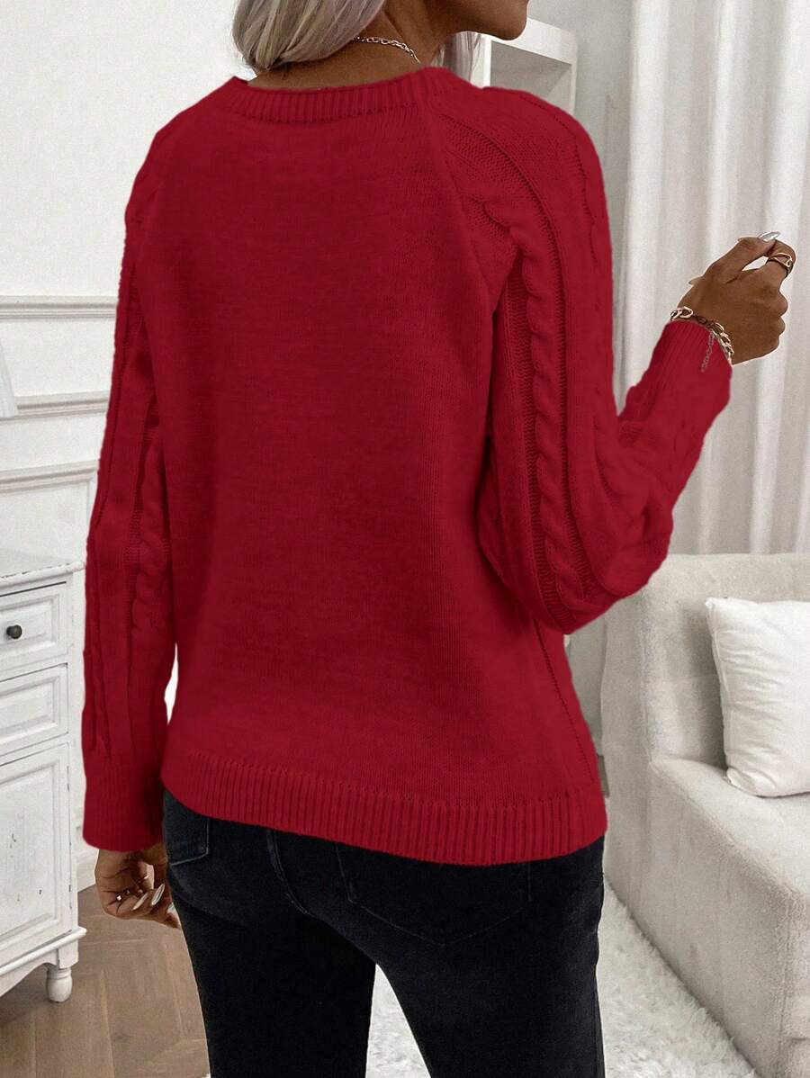 Amalie | Camisola clássica com pormenores de botões decorativos
