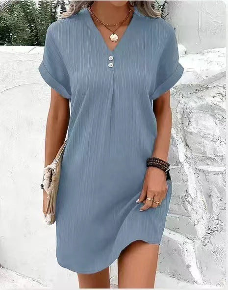Elena | Vestido de corte descontraído