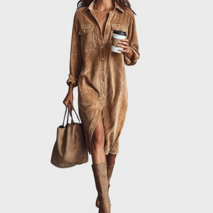 Lova - Vestido moderno com corte descontraído