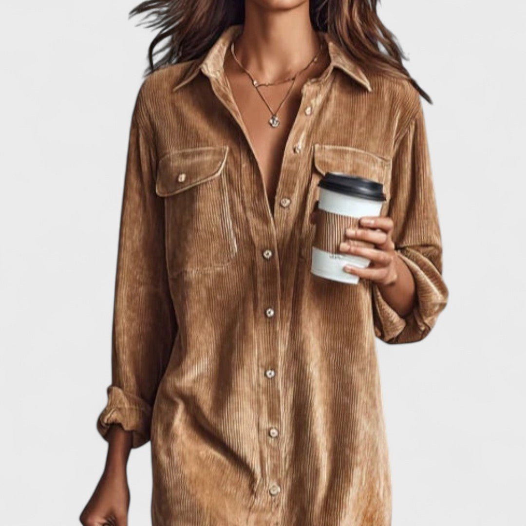 Lova - Vestido moderno com corte descontraído