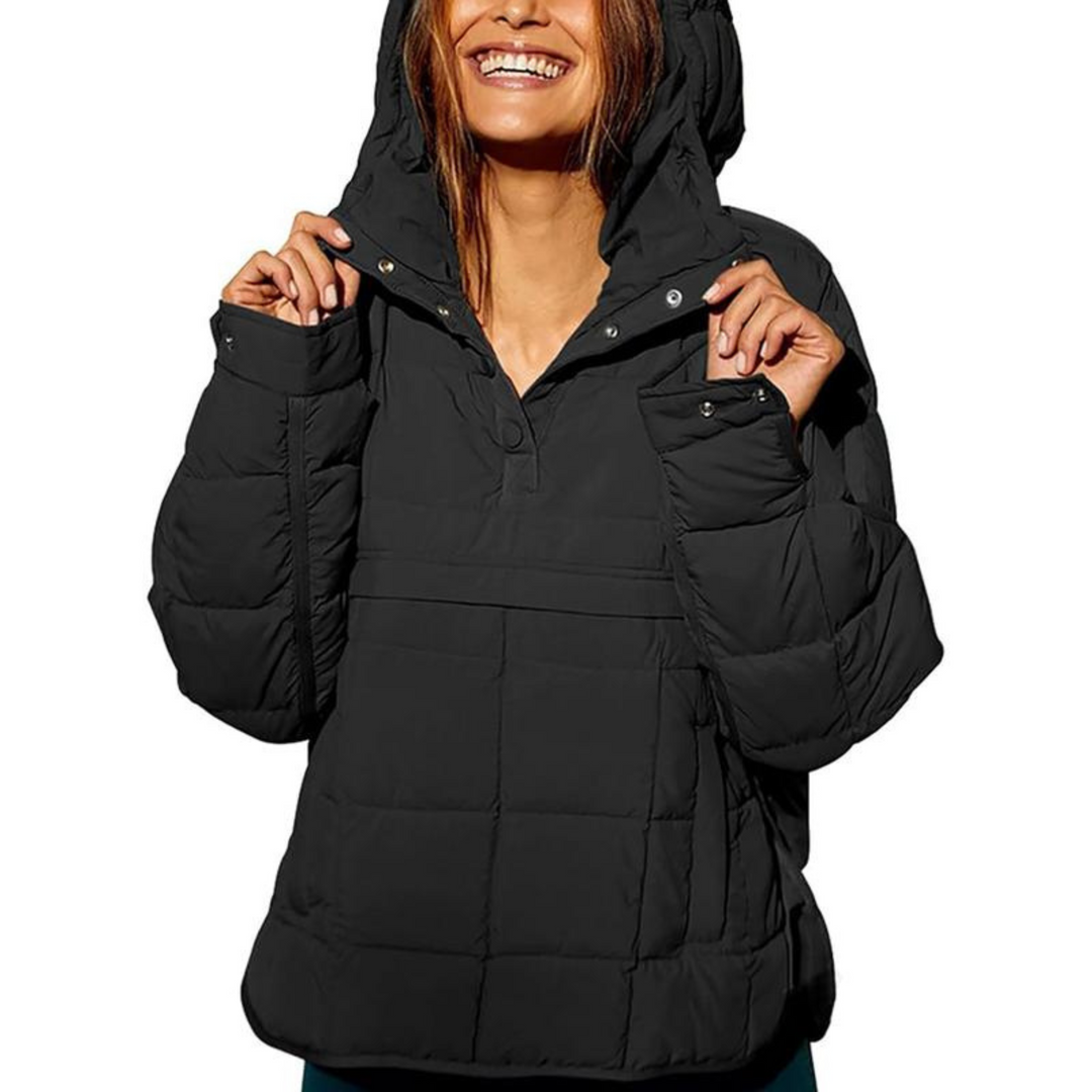 Farrell | Oversized Hooded Pullover-jacka med huva