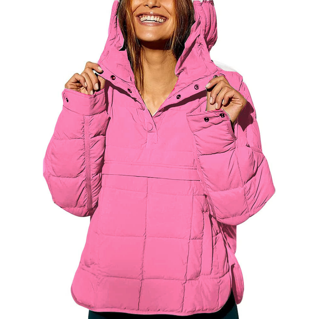 Farrell | Oversized Hooded Pullover-jacka med huva