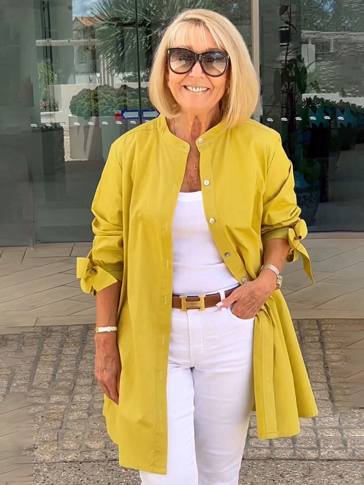 Célina | Classy lång skjortjacka