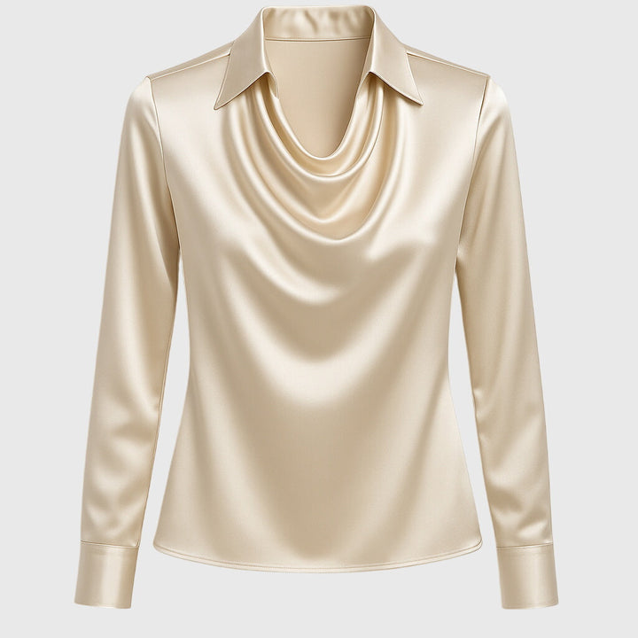 Rosa | Elegant blus med blommigt tryck