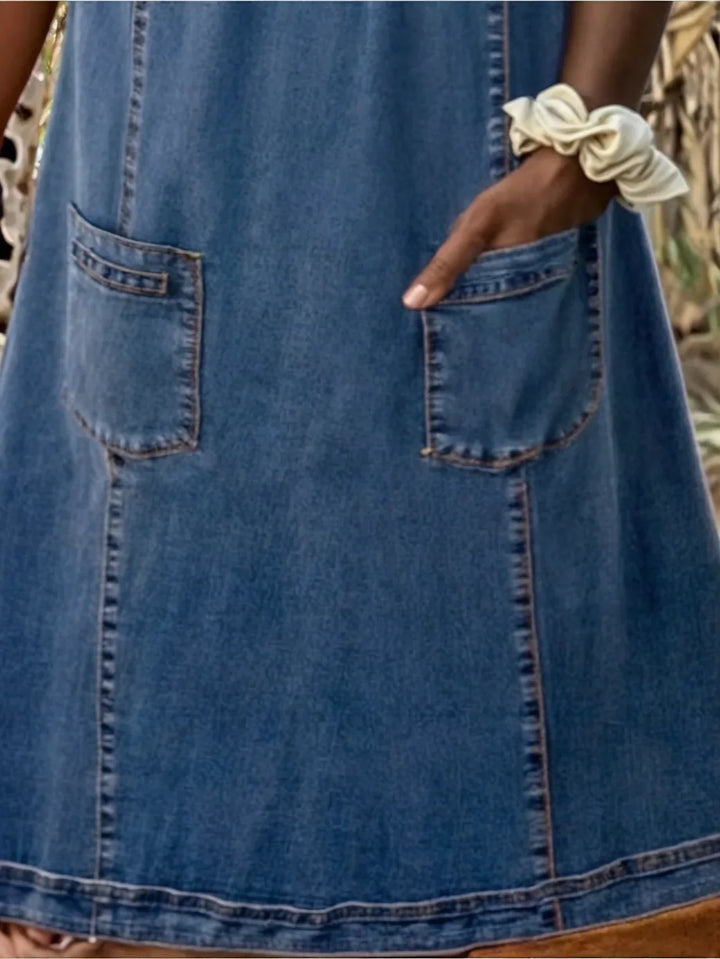 Emma | Mjuk denimklänning
